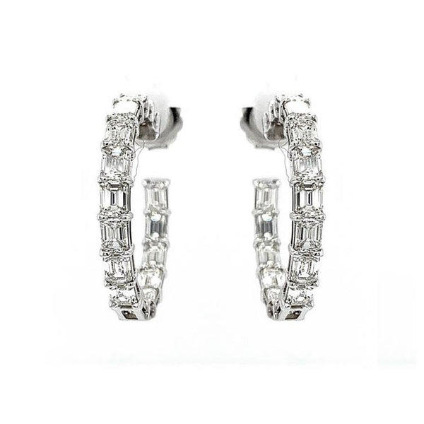 Diamond Hoop Earring