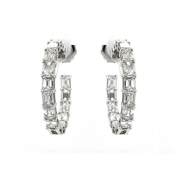 Diamond Hoop Earring