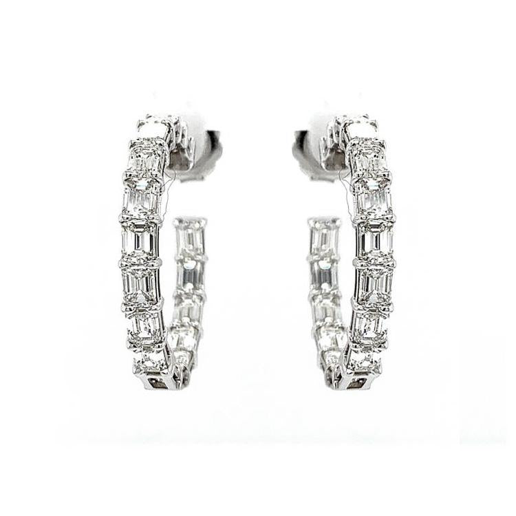 Diamond Hoop Earring