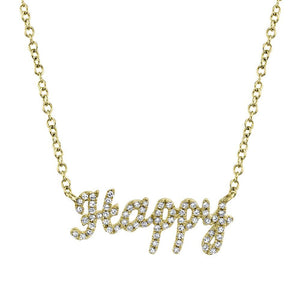 'Happy' Diamond Necklace