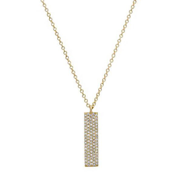 Diamond Bar Necklace