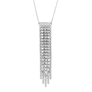 diamond tassel necklace