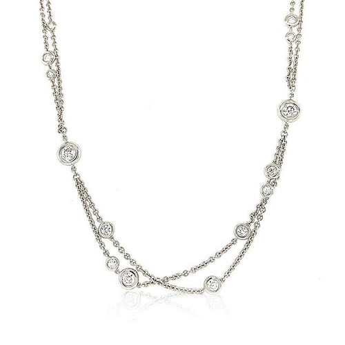 Long Diamond By The Yard Necklace