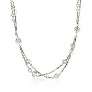 Long Diamond By The Yard Necklace
