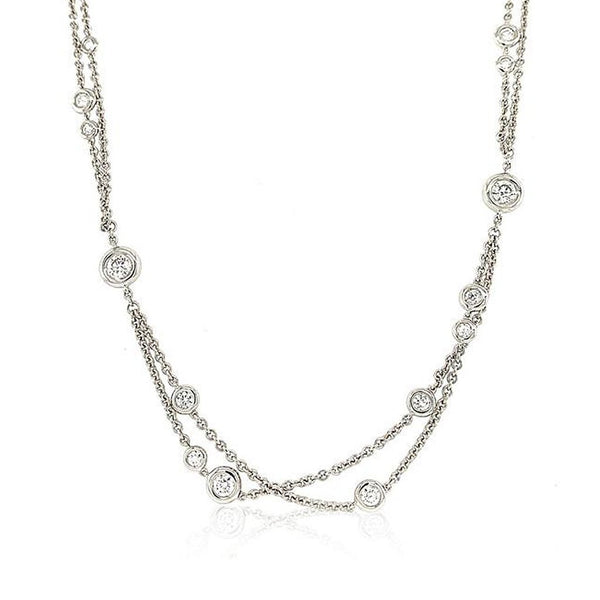 Long Diamond By The Yard Necklace