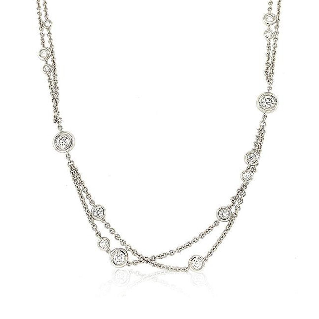 Long Diamond By The Yard Necklace