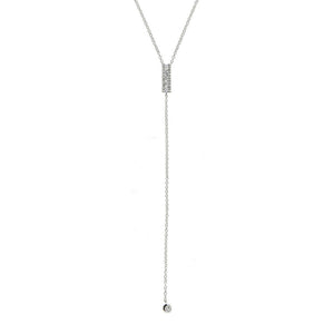 Diamond lariat necklace