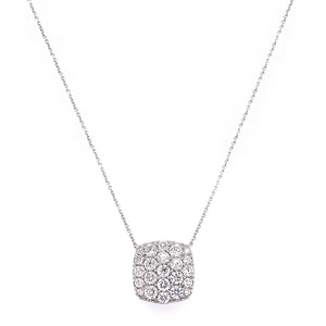 Cushion Diamond Necklace