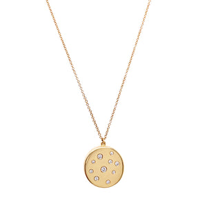 diamond round locket