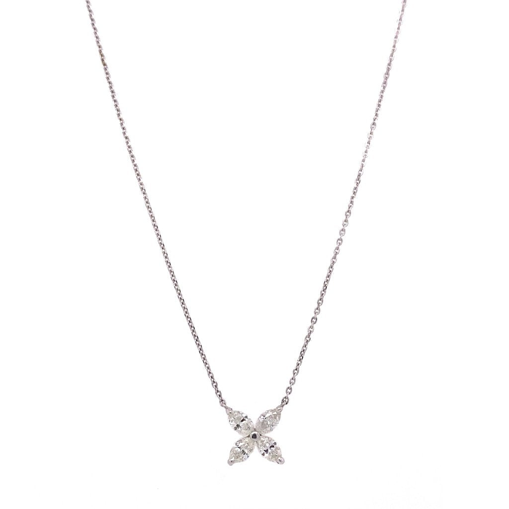 4 point flower necklace