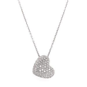 pave diamond necklace