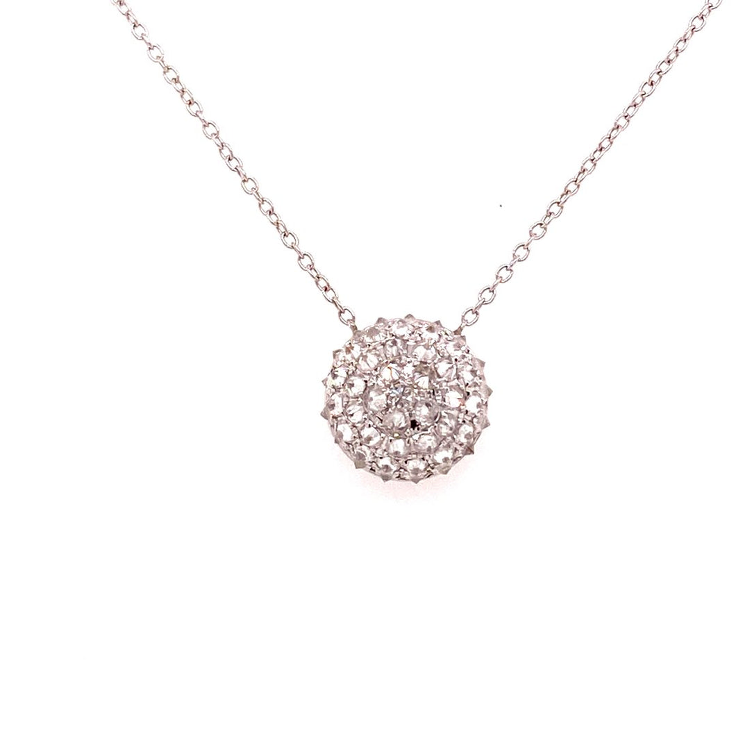 SS and Yellow Gold Cape Cod 0.33ct Diamond-Ball Necklace