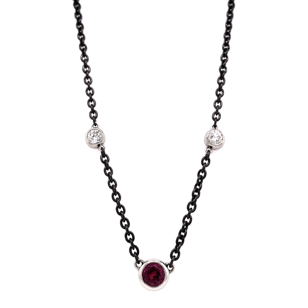 pink spinel necklace