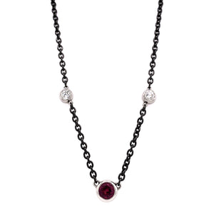 pink spinel necklace