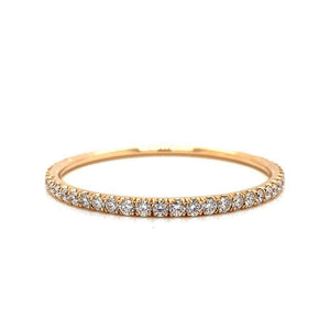 18K Rose Gold Diamond Bangle Bracelet