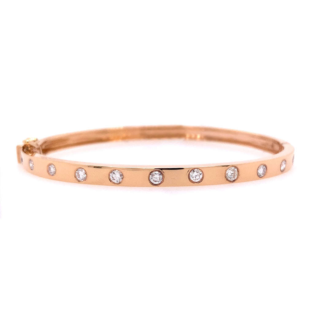 Diamond Hinged Cuff Bracelet