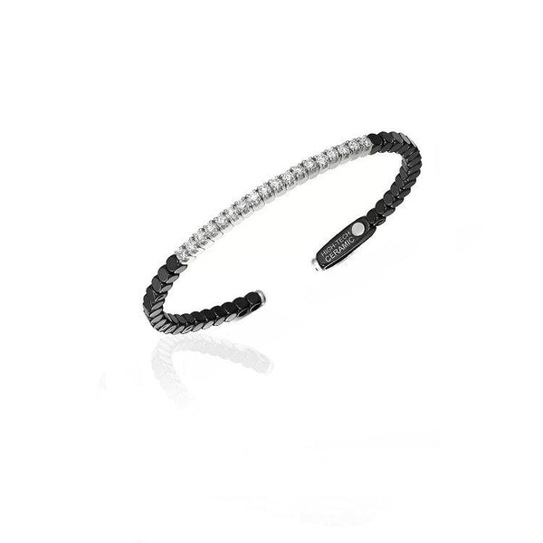 Black Ceramic and Diamond Bracelet