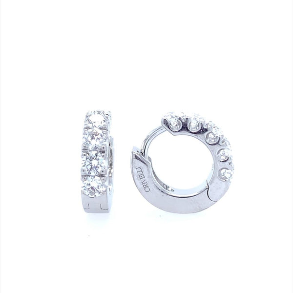 Diamond Huggie Earrings