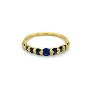 Graduated Sapphire Band Ring