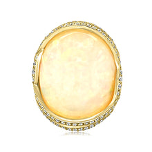 Opal Cabochon Ring