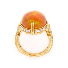 Oval Cabochon Opal ring