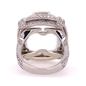 Moon Quartz cabochon ring