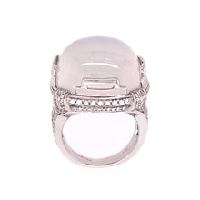 Moon Quartz cabochon ring