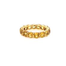 yellow sapphire eternity band