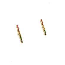 Rainbow Bar Stud Earring