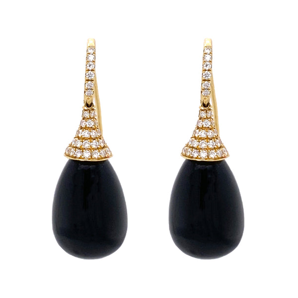 Teardrop Onyx Earrings