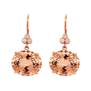 morganite earrings