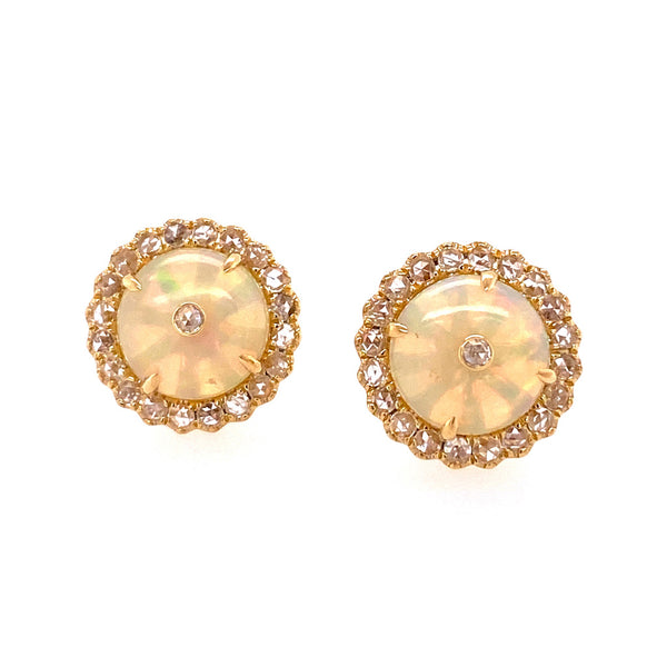 Opal Stud Earrings