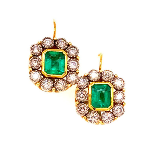 Columbian Emerald Drop Earrings