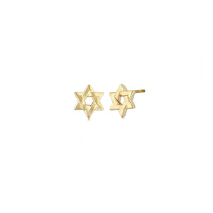 Plain Star of David Stud Earrings