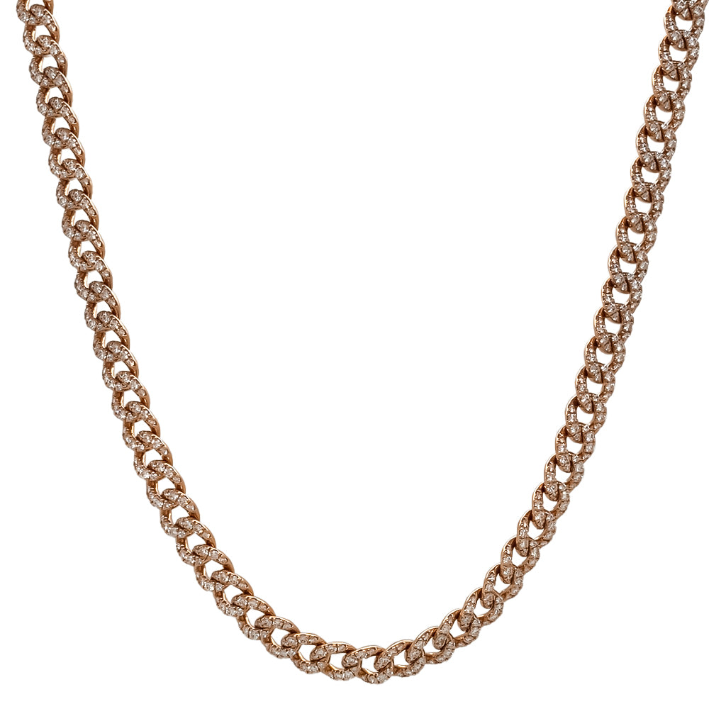 Diamond Curb Link Necklace