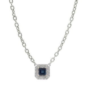 London Blue Topaz and Diamond Necklace