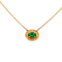 Oval Emerald Necklace