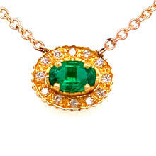 Oval Emerald Necklace