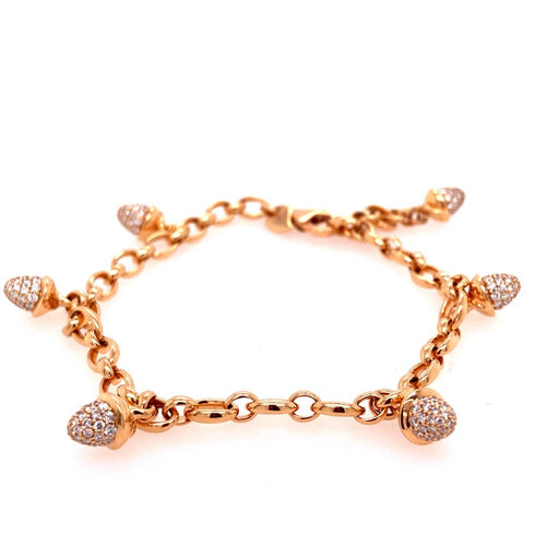 Pave Acorn Bracelet