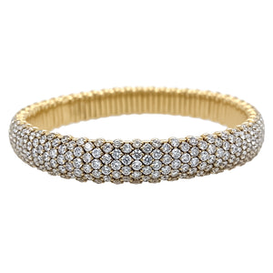 Wide Diamond Stretch Bracelet