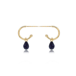 Sapphire briolette earring