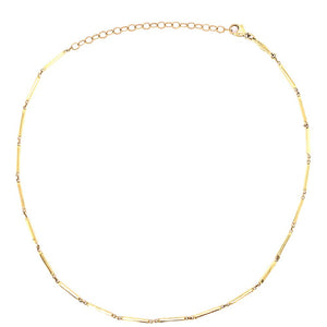 Smooth Bar Choker Necklace