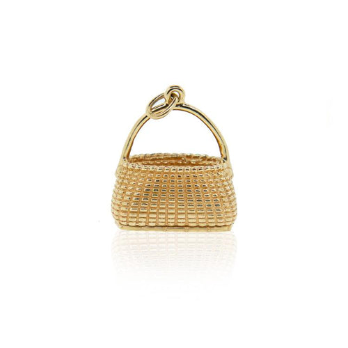 Open Nantucket Golden Basket Charm