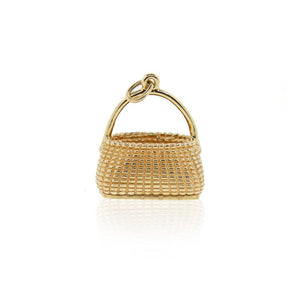 Open Nantucket Golden Basket Charm