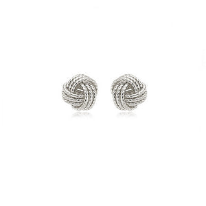 Twisted Love Knot Stud Earrings