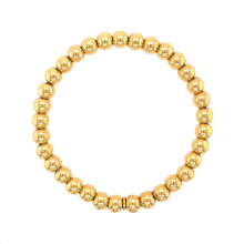 18K Yellow Gold Bead Stretch Bracelet