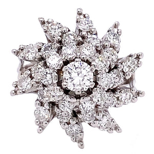 diamond flower ring