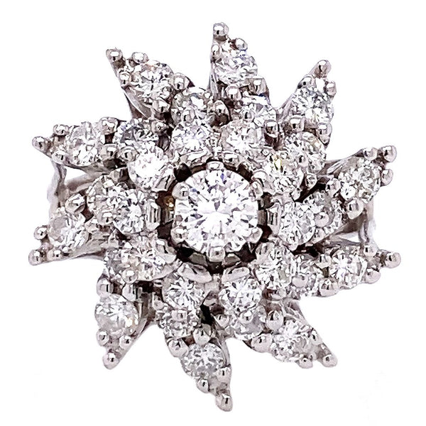 diamond flower ring