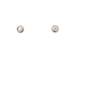 Bezel Set Diamond Studs