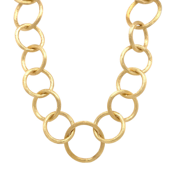 Textured Link Necklace